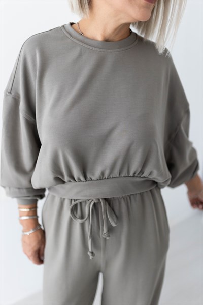 915 MODAL PAÇA LASTİKLİ EŞOFMAN SWEAT TAKIM