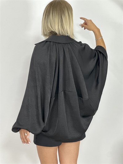 9584 YARASA KOL, FERMUARLI, ZR MODEL BOMBER SATEN CEKET