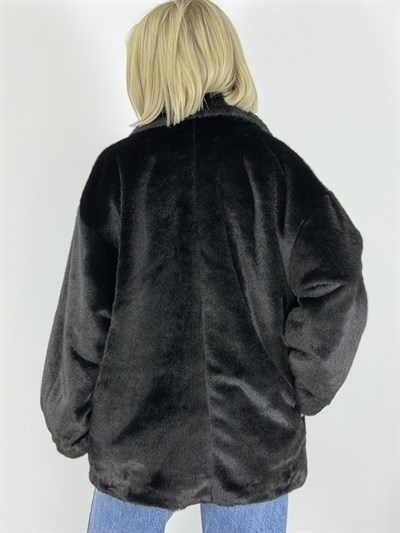 9621 KRUVAZE YAKA, 4 DÜĞME, PELUŞ KABAN