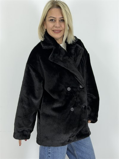 9621 KRUVAZE YAKA, 4 DÜĞME, PELUŞ KABAN