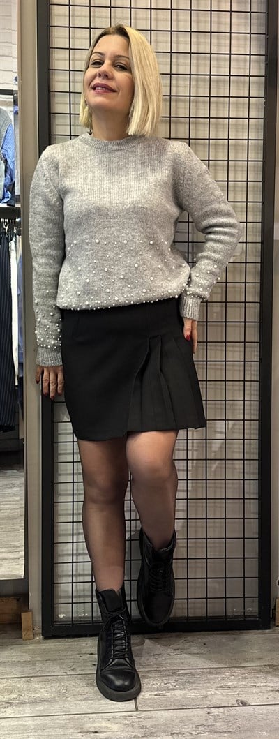 YANDAN PİLELİ ETEK 5194