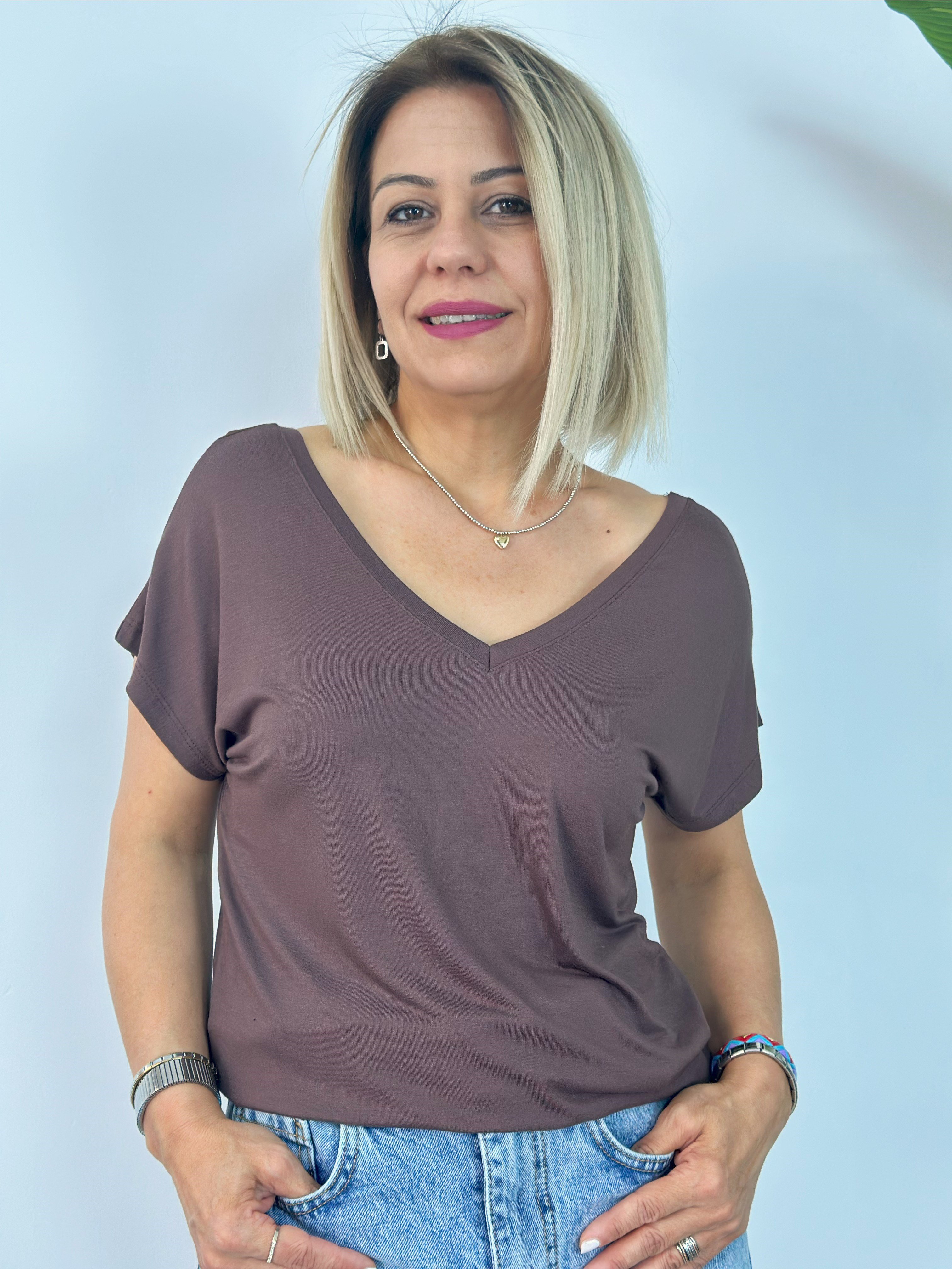 002 ÖN, ARKA V YAKA BASİC TSHİRT