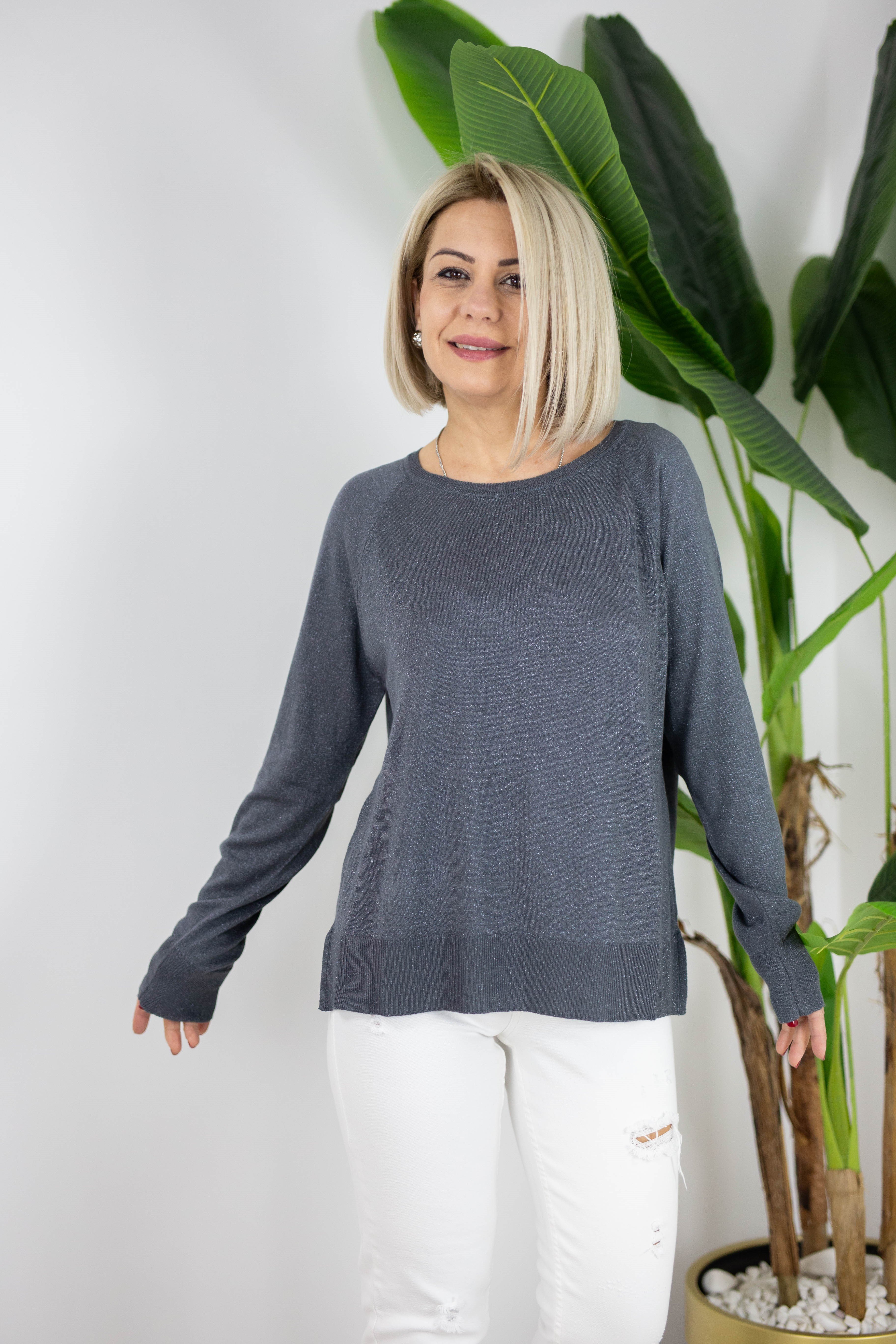 0557 DLV GENİŞ YAKA, SİMLİ, MERSERİZE BLUZ