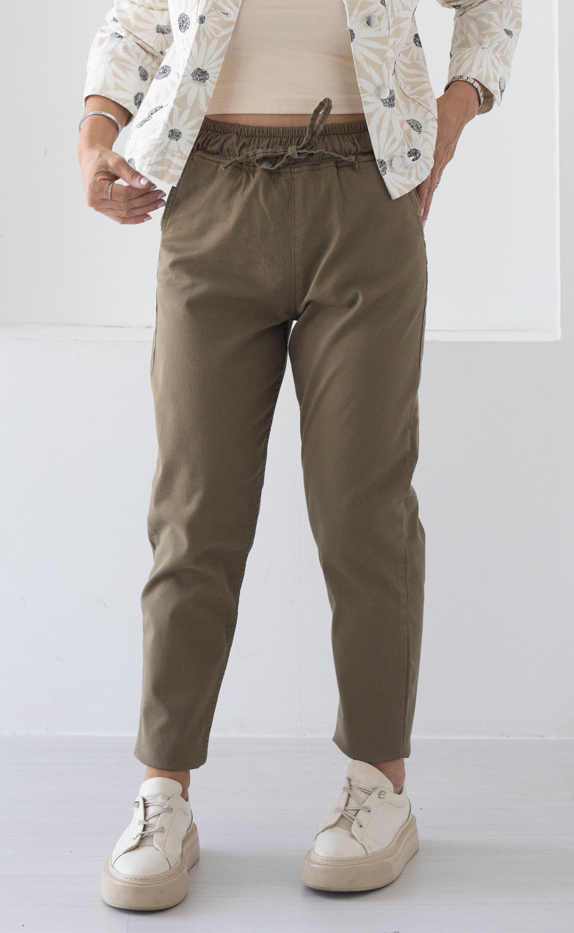 431 MD BEL LASTİKLİ GABARDİN PANTOLON