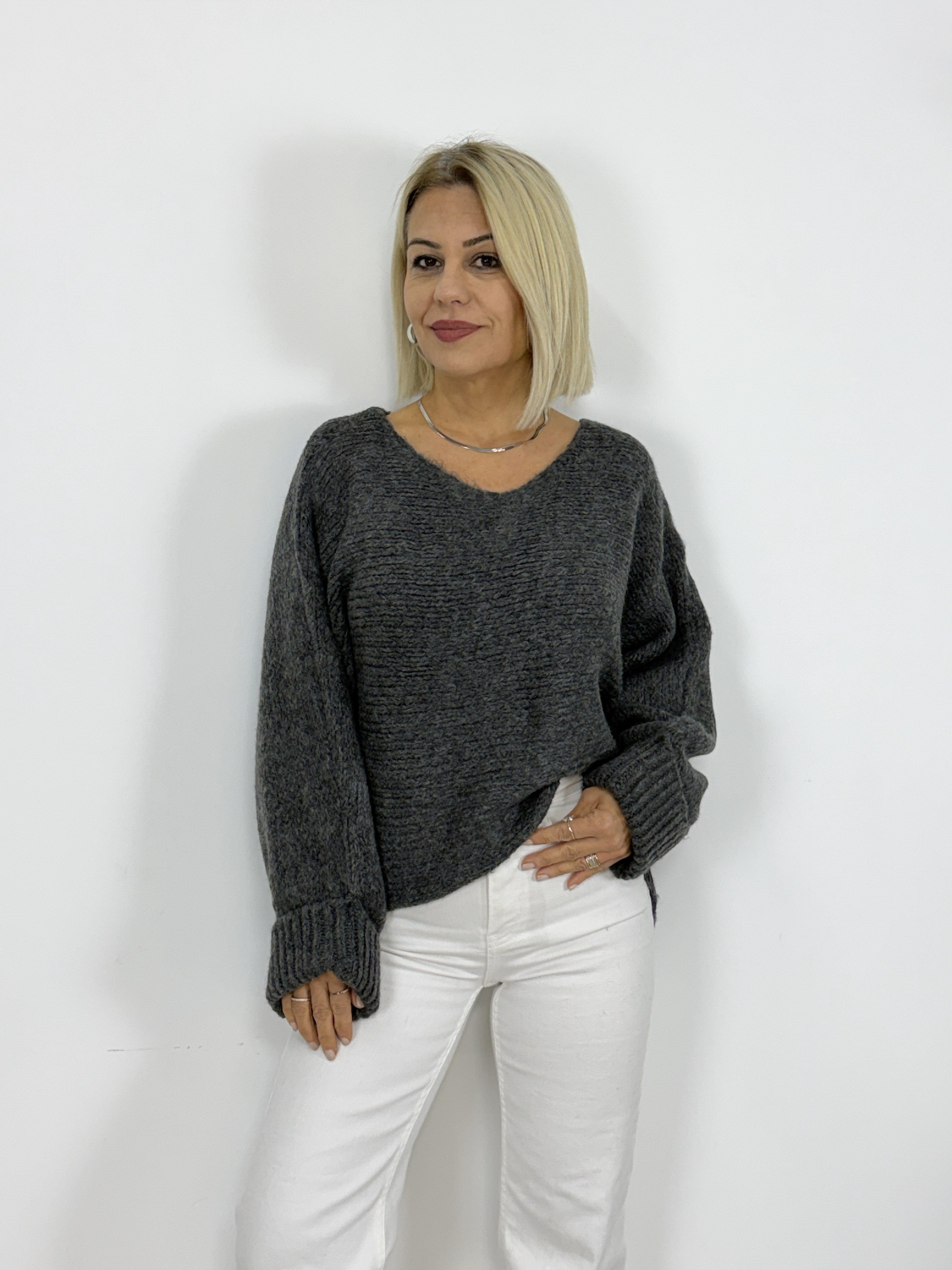4338 KOL KATLAMA DETAY, KAYIK YAKA TRİKO