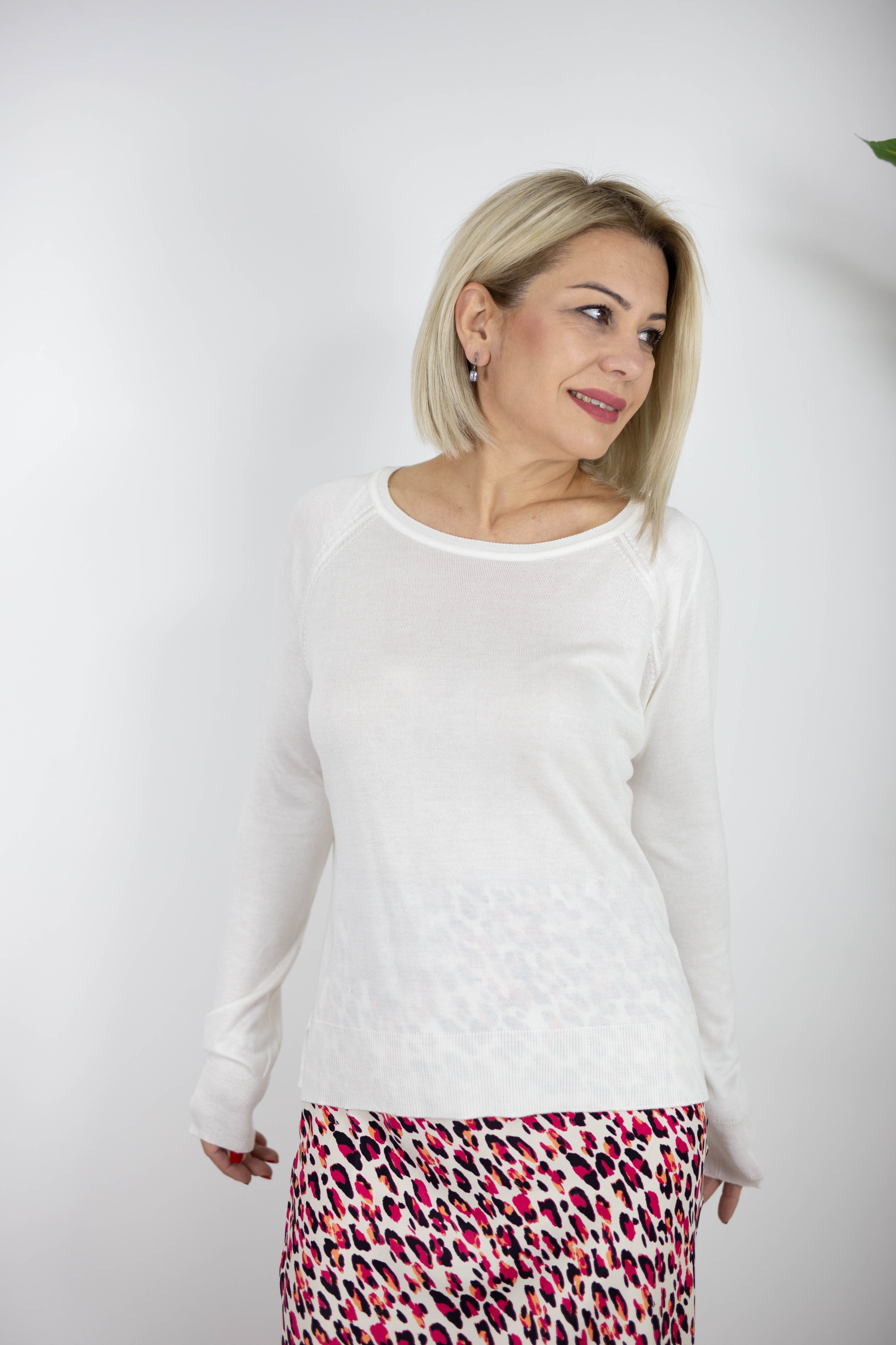 536 KAYIK YAKA, BASİC MERSERİZE BLUZ