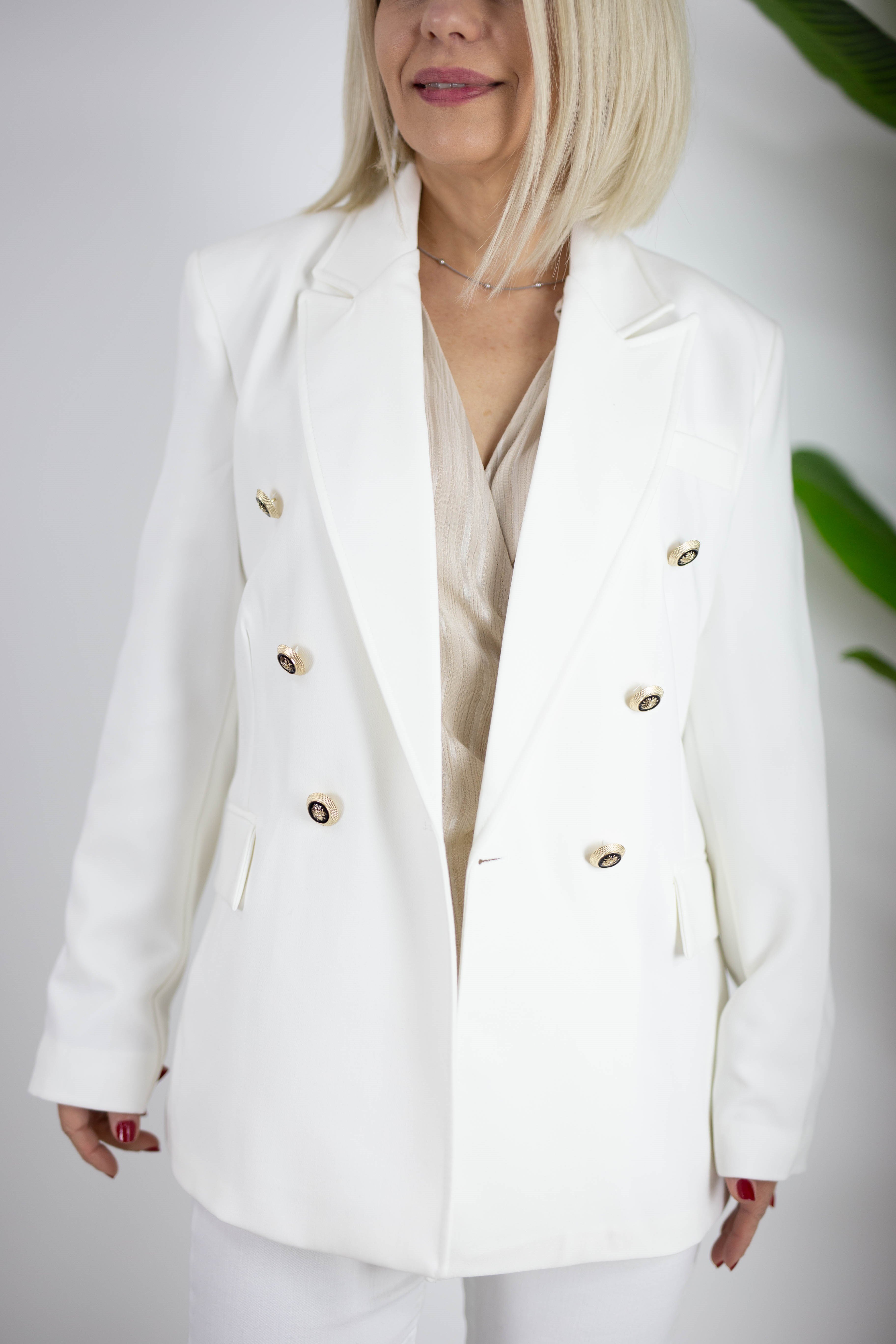 6228 GOLD 6 DÜĞMELİ, BEL OTURTMALI BLAZER CEKET