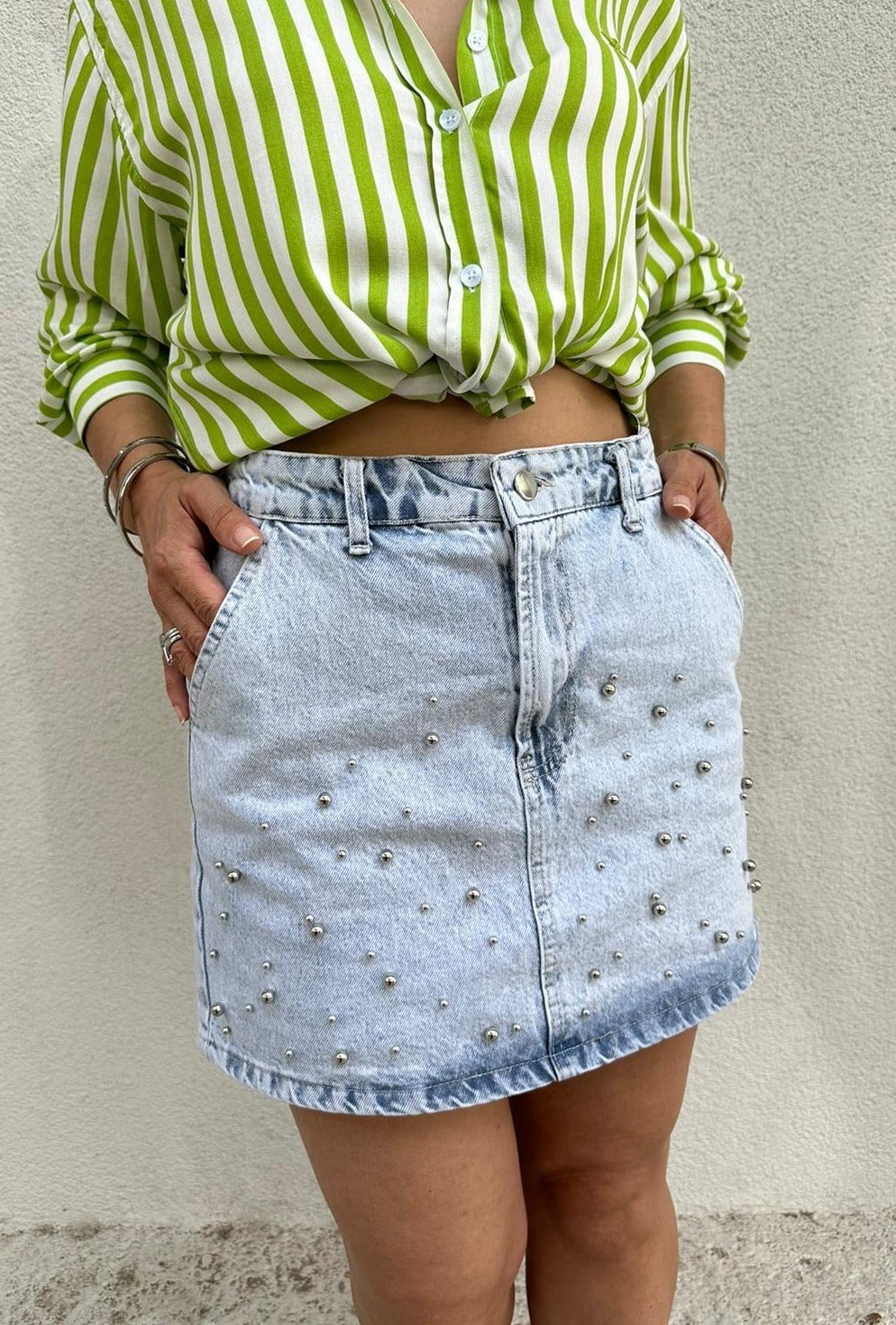 6264 METAL ÇAKIMLI JEAN ETEK