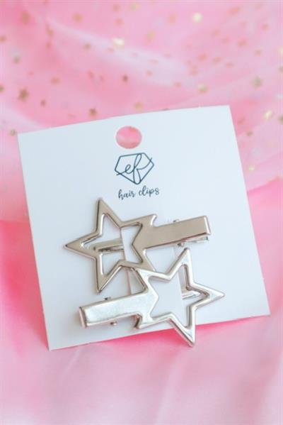 2li Yıldız Klips Toka Y2K Star Style