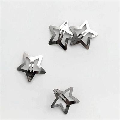 8li Yıldız Çıt Çıt Toka Y2K Star Style