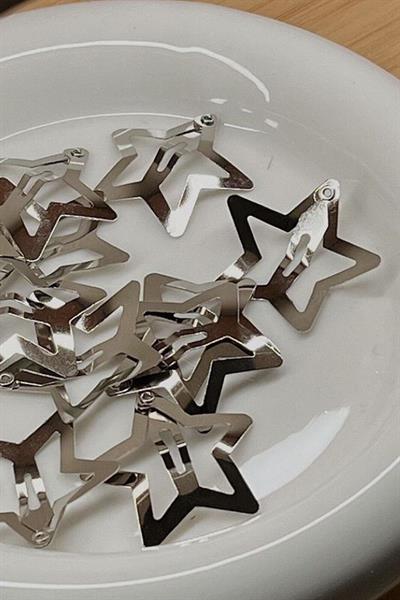 8li Yıldız Çıt Çıt Toka Y2K Star Style