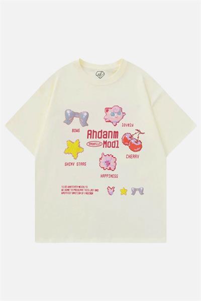 Bej Unisex Ahdanm Mod1 T-Shirt