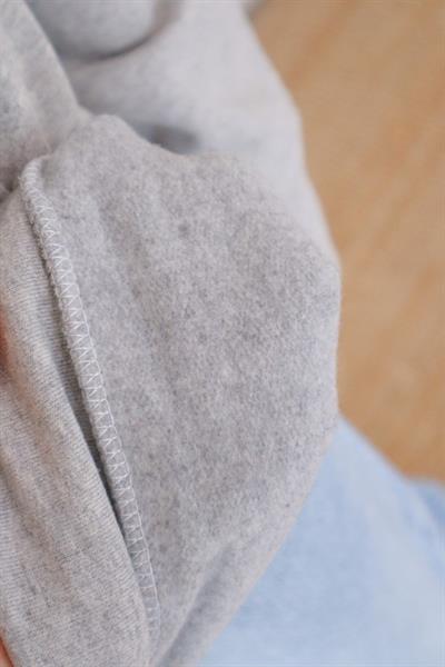 Gri 2 İplik Basic Kapüşonlu Sweatshirt