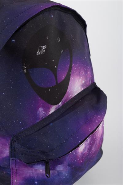 Mor Galaxy Alien Sırt Çantası