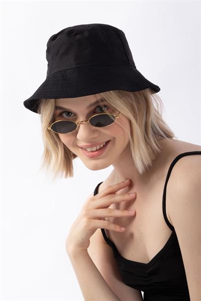 Siyah Balıkçı Şapka Bucket Hat