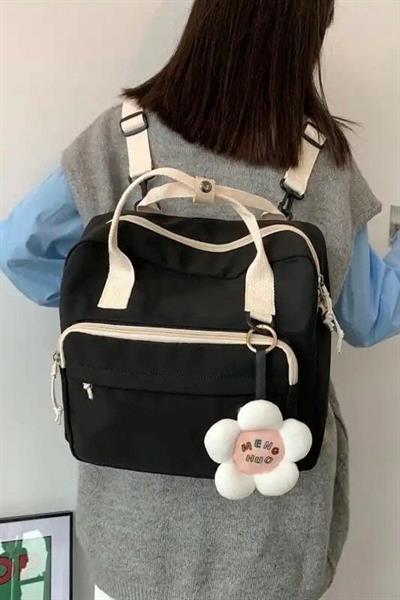 Siyah Dönüşebilen Sırt & Postacı Çanta