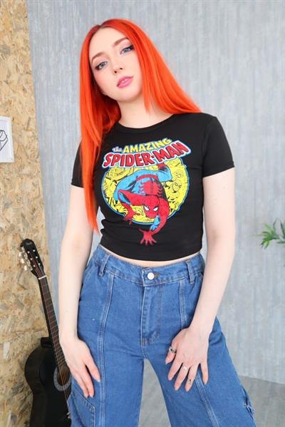 Siyah The Amazing Spiderman Karakter Crop