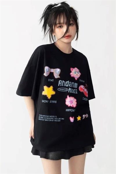 Siyah Unisex Ahdanm Mod1 T-Shirt