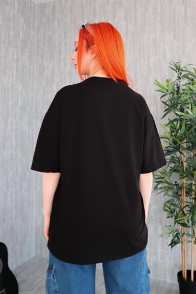 Siyah Unisex Reflektörlü Akatsuki Anime T-Shirt