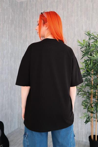 Siyah Unisex Reflektörlü Naruto Anime T-Shirt