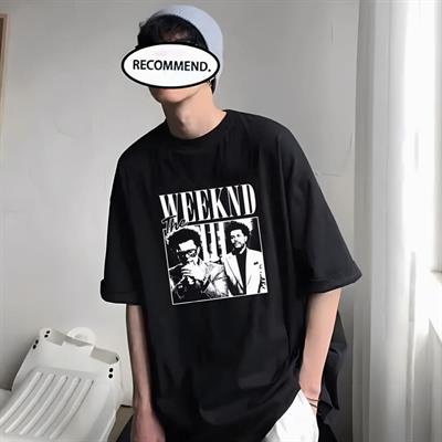 Siyah Unisex The Weeknd T-Shirt