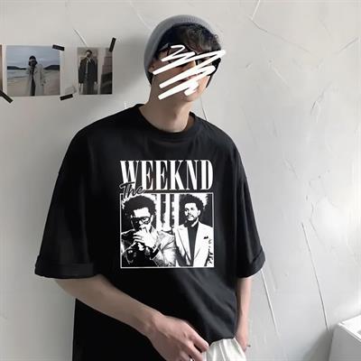 Siyah Unisex The Weeknd T-Shirt