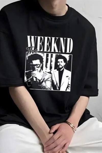 Siyah Unisex The Weeknd T-Shirt