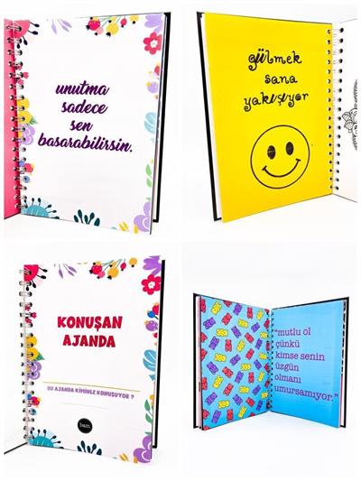 Telli Planlayıcı Defter Ajanda - Have A Nice Day