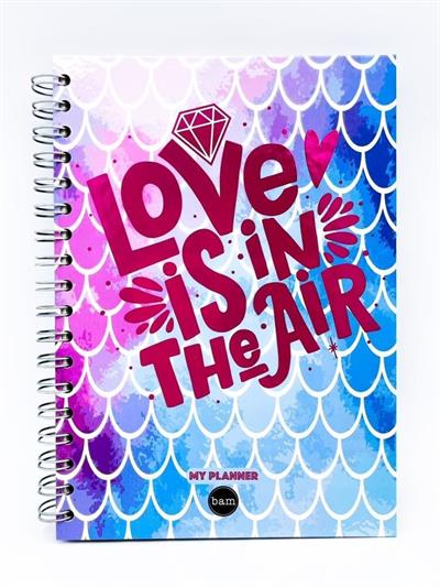 Telli Planlayıcı Defter Ajanda - Love Is In The Air