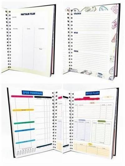 Telli Planlayıcı Defter Ajanda - Şimdi Çalış Sonra Ağlasın