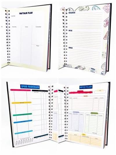 Telli Planlayıcı Defter Ajanda - Yaşıyosun Bu Hayatı