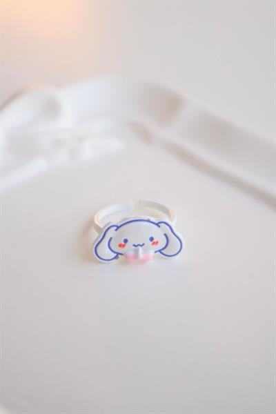 Beyaz Metal Sanrio Cinnamoroll Yüzük