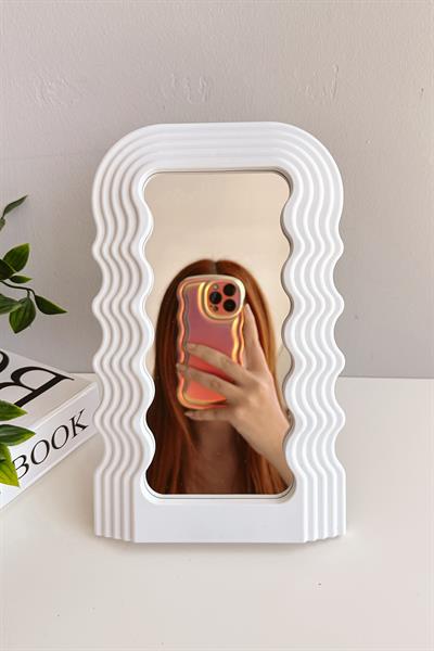 Beyaz Mini Ef Makyaj Aynası 