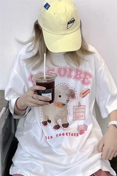Beyaz Unisex Fogvibe Milk Together T-Shirt
