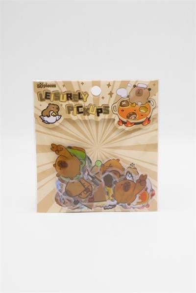 Capybara Leısurely Pıckups Sticker Set(50'li)