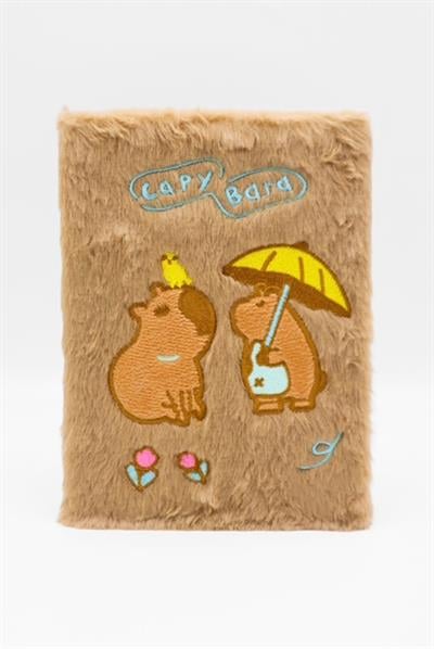 Capybara Peluş Kapaklı Defter 