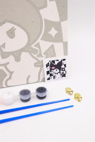 Damalı Kuromi Number Painting Sayılarla Boyama Tablo