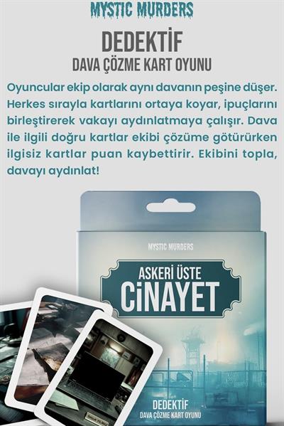 Dedektif Kart Oyunu - Askeri Üste Cinayet