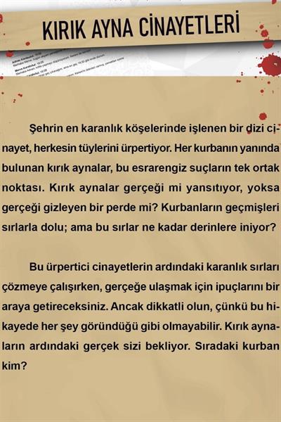 Dedektiflik Cinayet Çözme Oyunu - Kırık Ayna Cinayetleri