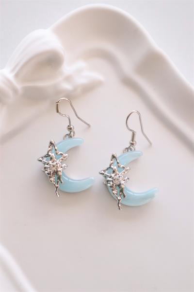 Fairfocus Holografik Ay İthal Küpe