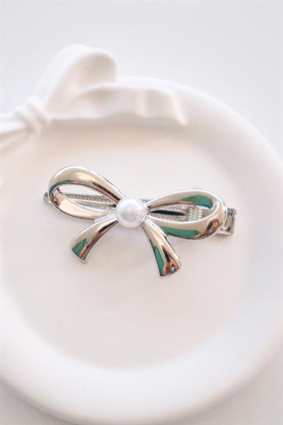 İncili Fiyonk Kalın Klips Toka 