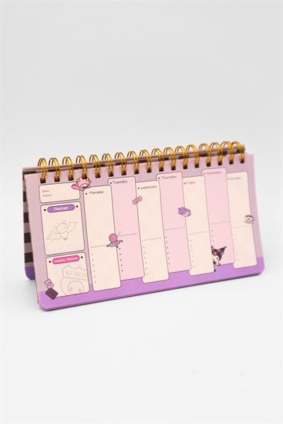 Kuromi Damalı Haftalık Planlayıcı 