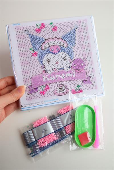 Kuromi Rhinestone Painting-Taşlama Tablo Seti