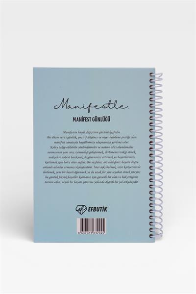 MANİFESTLE Manifest Günlüğü Ajanda Mavi S3