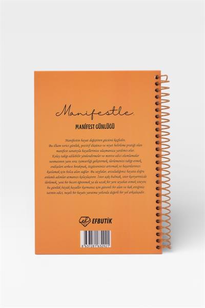 MANİFESTLE Manifest Günlüğü Ajanda Turuncu  S3