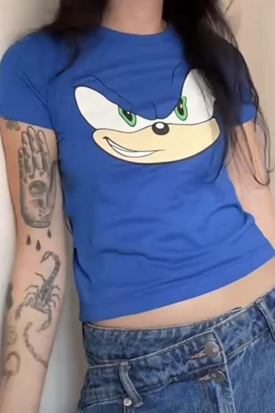 Mavi Sonic Printed Crop 