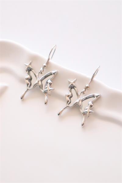 Melting Butterfly İthal Küpe 