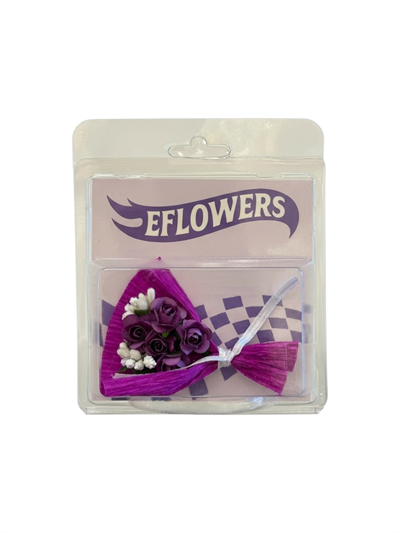 Mor Eflowers Mini Buket 