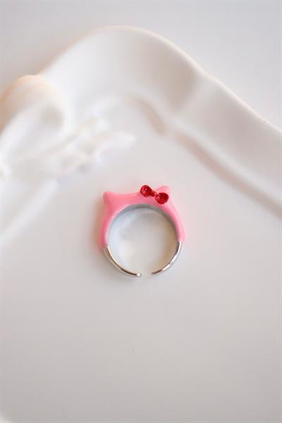 Pembe Hello Kitty Yüzük 
