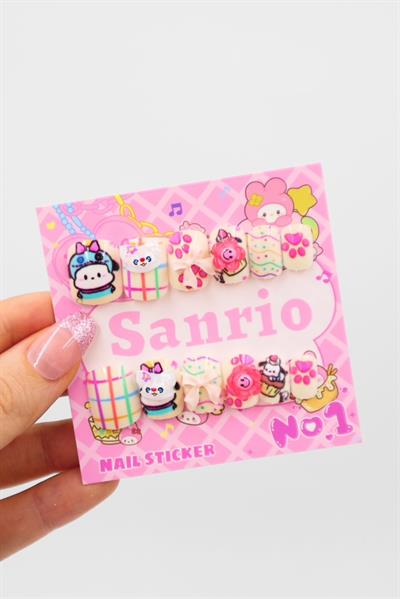 Pembe Sanrio Karakter Pochacco 3D Takma Tırnak 